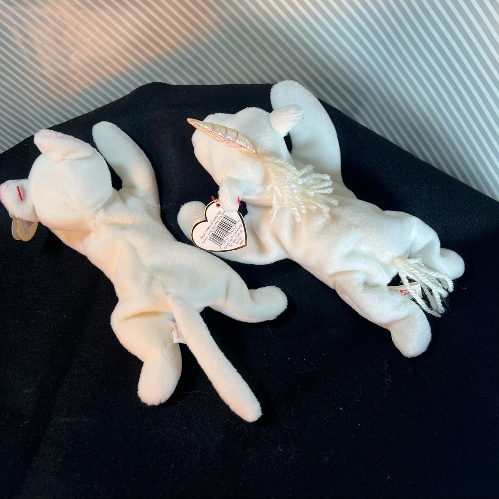 TY Beanie Baby Bundle | Rare Fleece as White as Snow 7 Pack | Tag Error, PCV - Picture 10 of 16